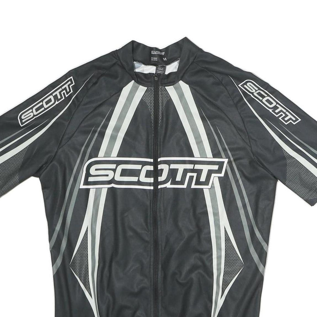 SOTT Mens Black Race Concept Cycling Jersey M Short Sleeve Crew Neck Full Zip