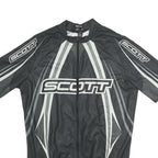 SOTT Mens Black Race Concept Cycling Jersey M Short Sleeve Crew Neck Full Zip