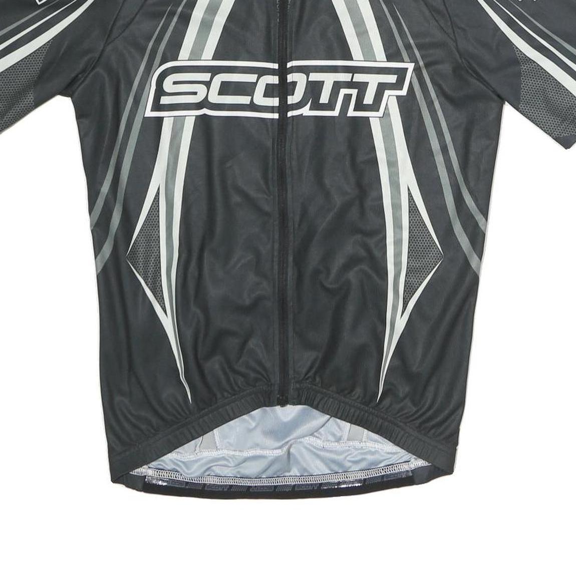 SOTT Mens Black Race Concept Cycling Jersey M Short Sleeve Crew Neck Full Zip