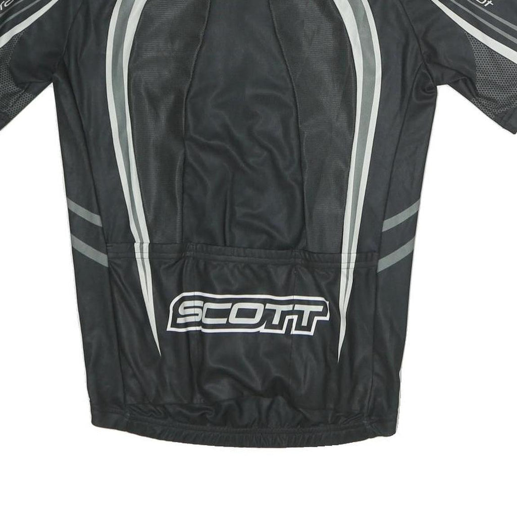 SOTT Mens Black Race Concept Cycling Jersey M Short Sleeve Crew Neck Full Zip