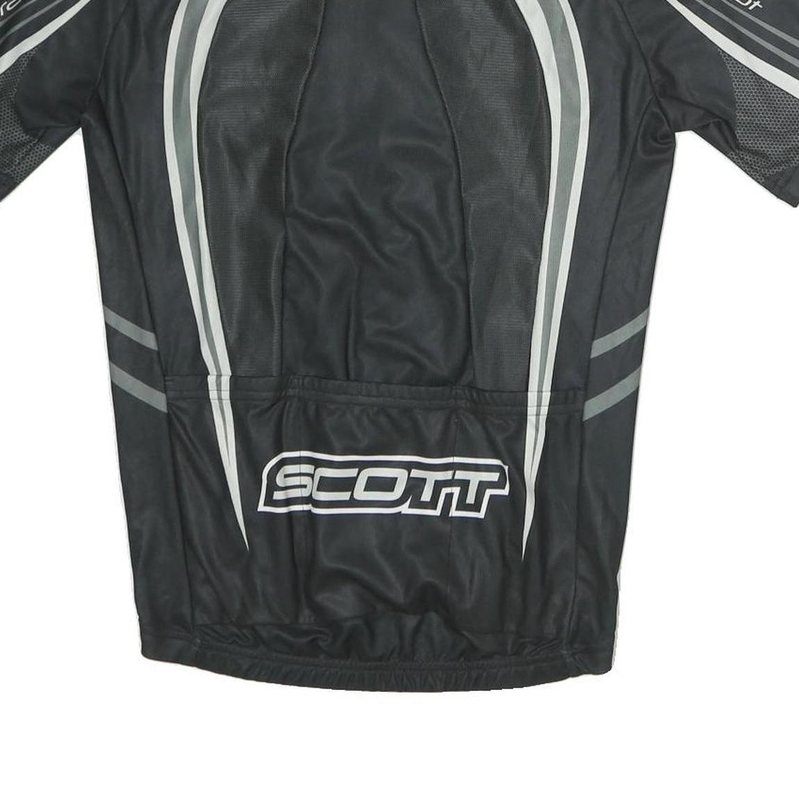 SOTT Mens Black Race Concept Cycling Jersey M Short Sleeve Crew Neck Full Zip