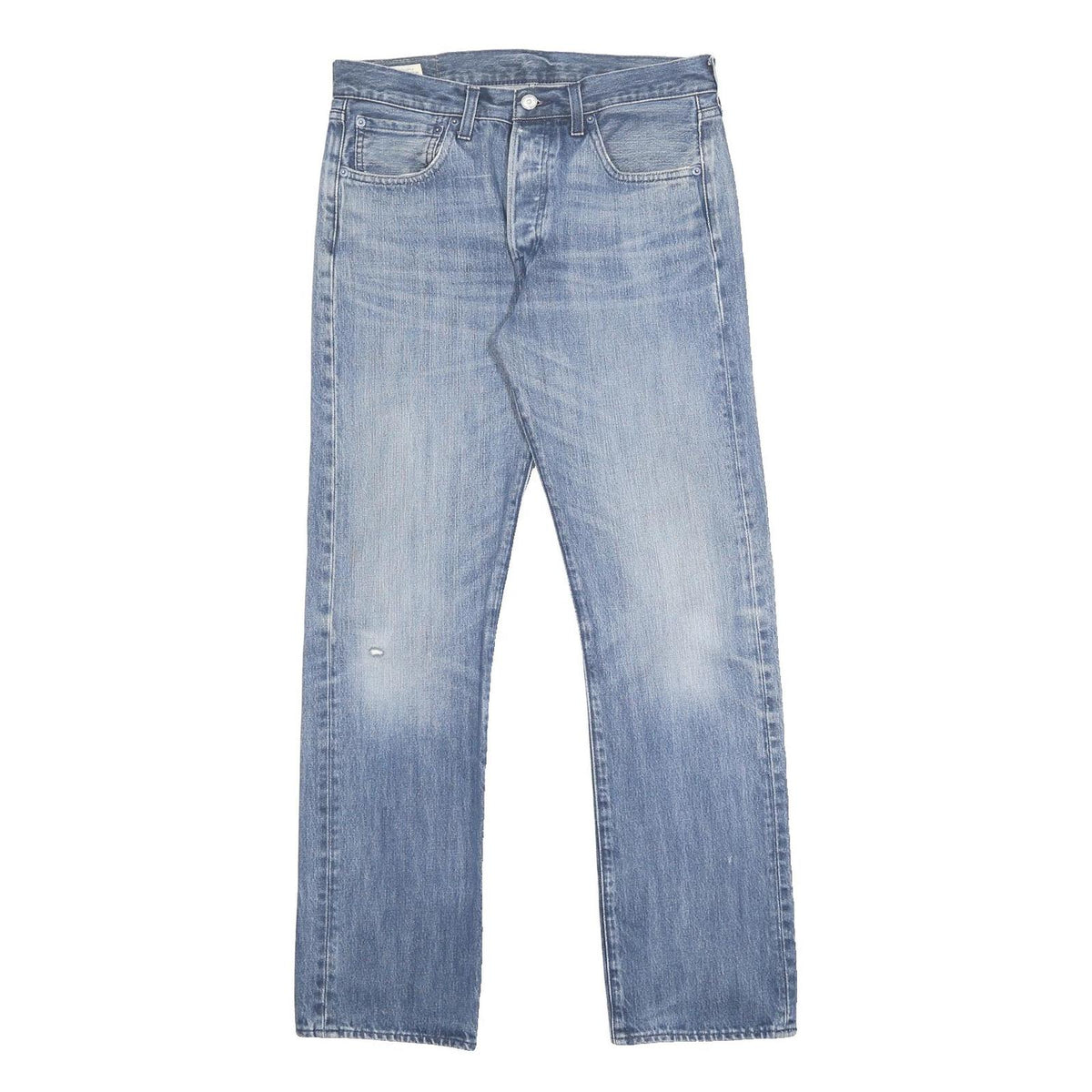 LEVI'S 501 BIG E Mens Jeans Blue Regular Straight Denim Light W32 L32 Classic