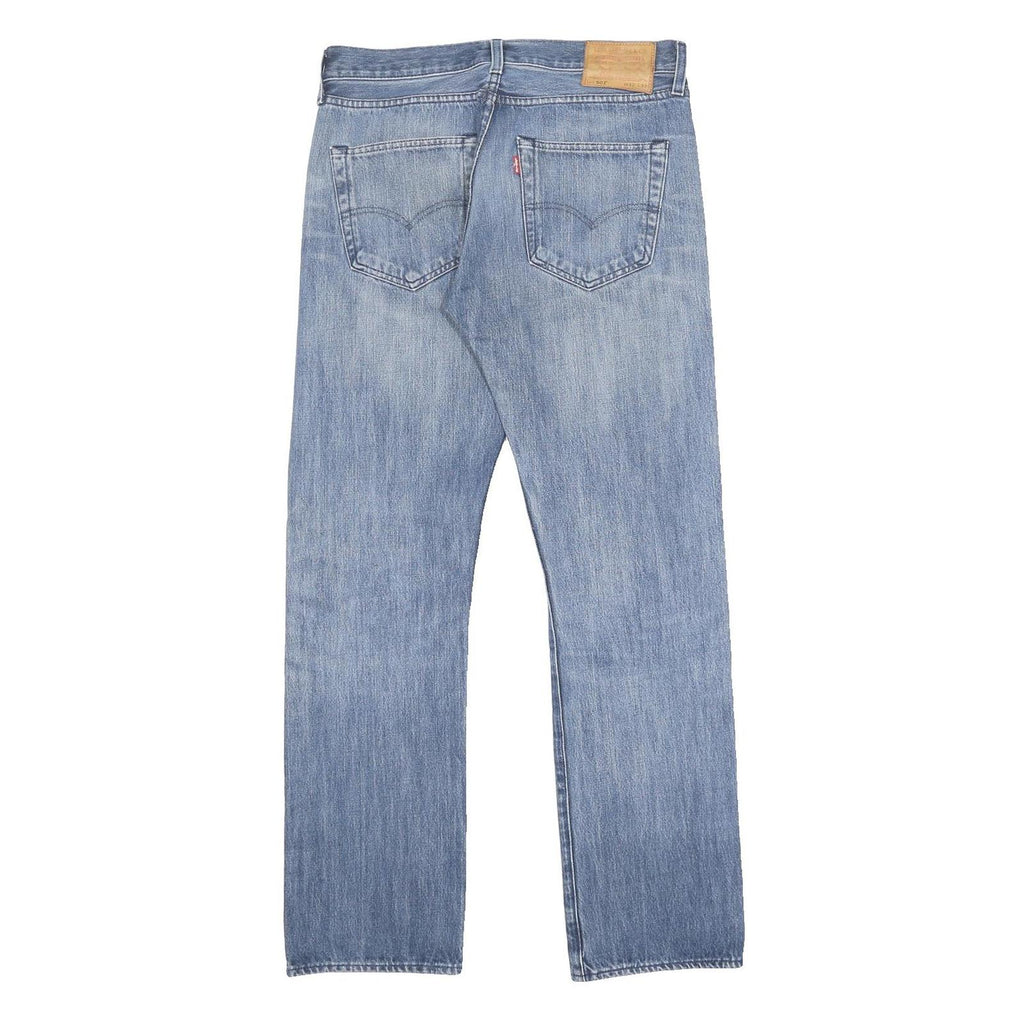 LEVI'S 501 BIG E Mens Jeans Blue Regular Straight Denim Light W32 L32 Classic