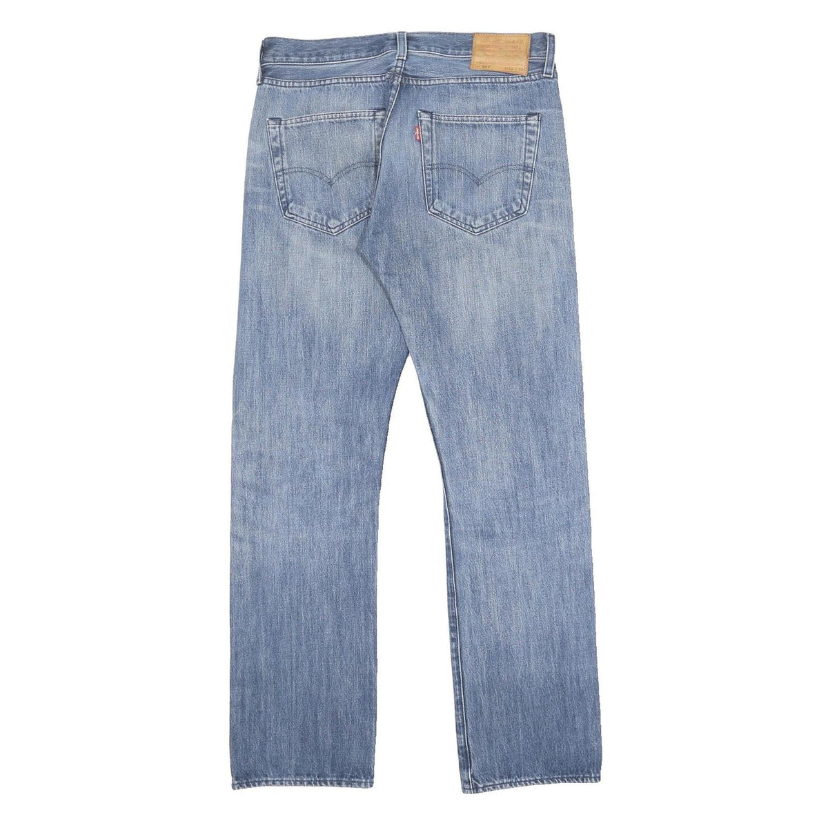 LEVI'S 501 BIG E Mens Jeans Blue Regular Straight Denim Light W32 L32 Classic