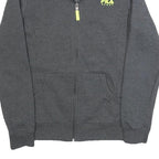 FILA Mens Grey Zip Up Jacket M Cotton Blend Plain Sport Casual Activewear