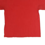 MAJESTIC Mens Red Angels Graphic T-Shirt L Short Sleeve Crew Neck Cotton