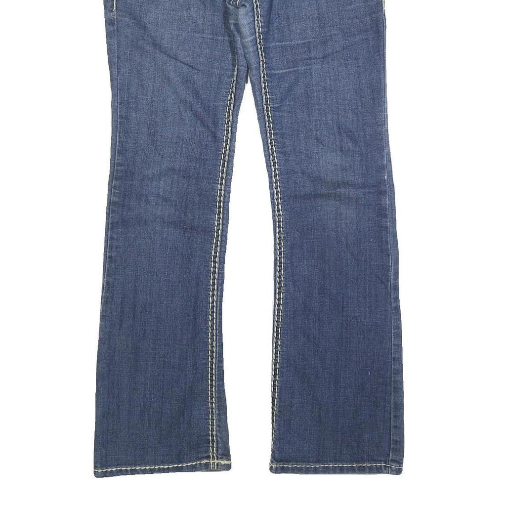 BLUE ASPHALT Womens Jeans Blue Regular Bootcut Denim Medium W32 L32 Contrast