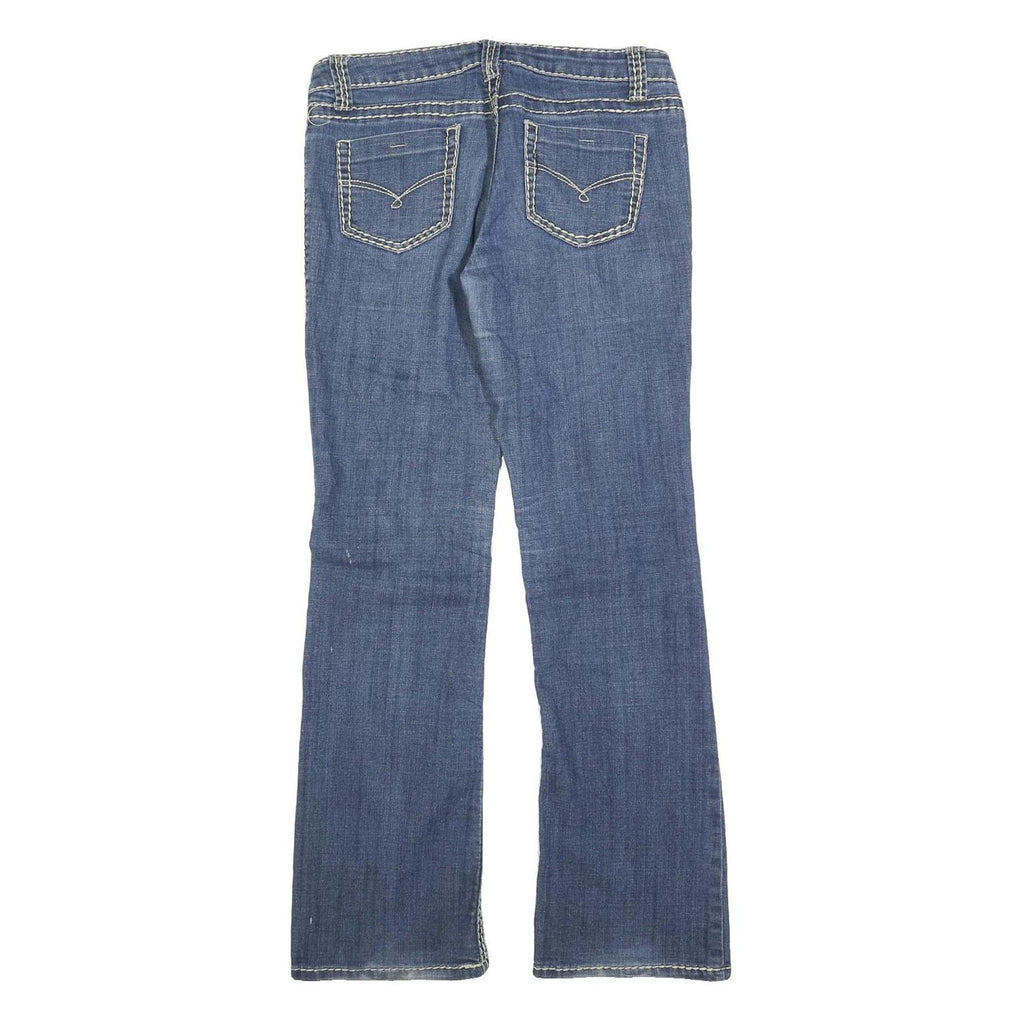 BLUE ASPHALT Womens Jeans Blue Regular Bootcut Denim Medium W32 L32 Contrast