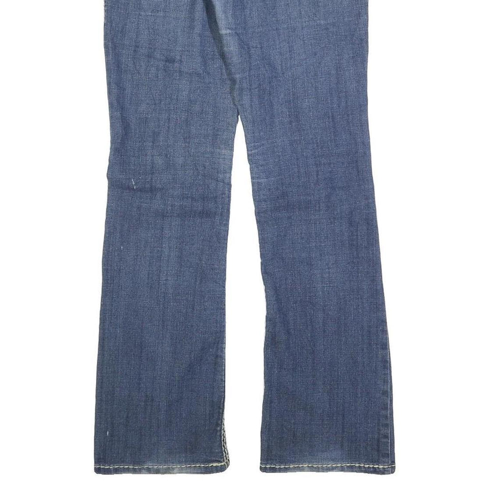 BLUE ASPHALT Womens Jeans Blue Regular Bootcut Denim Medium W32 L32 Contrast