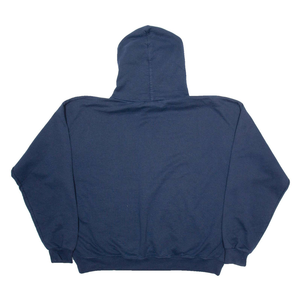 CHAMPION University Of Wisconsin Eau Claire Mens Blue Hoodie USA XL