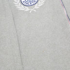 TOMMY HILFIGER Mens Green Classic Athletics Patterned V-Neck Chunky Knit XL Zip