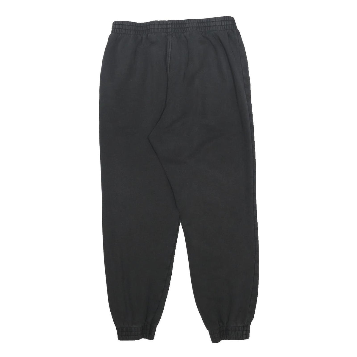 ADIDAS Mens Joggers Black L W28 L27 Cotton Blend Regular Tapered Fit Comfort