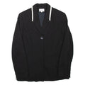 CARTOON Womens Blouse Black V-Neck Long Sleeve L