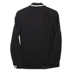 CARTOON Womens Blouse Black V-Neck Long Sleeve L