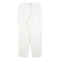 Womens White Regular Fit Straight Leg Denim Cotton Blend Jeans W28 L30 Casual