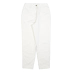 Womens White Regular Fit Straight Leg Denim Cotton Blend Jeans W28 L30 Casual