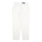 Womens White Regular Fit Straight Leg Denim Cotton Blend Jeans W28 L30 Casual