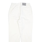 Womens White Regular Fit Straight Leg Denim Cotton Blend Jeans W28 L30 Casual