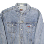 LEE Mens Blue Denim Jacket L Cotton Button Closure Classic Fit Casual
