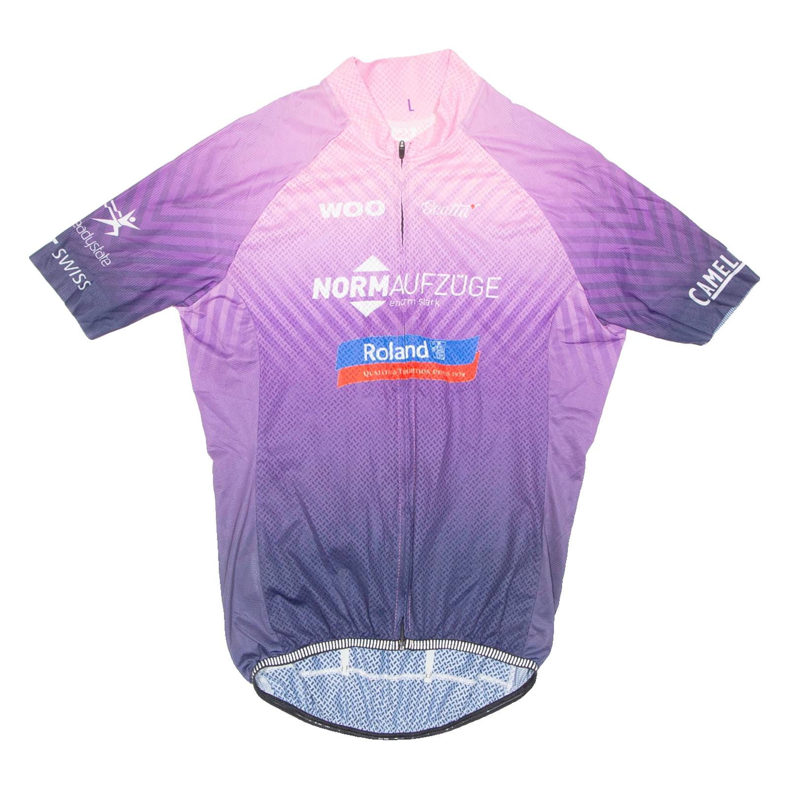 Cycling Womens Jersey Purple Full Zip L