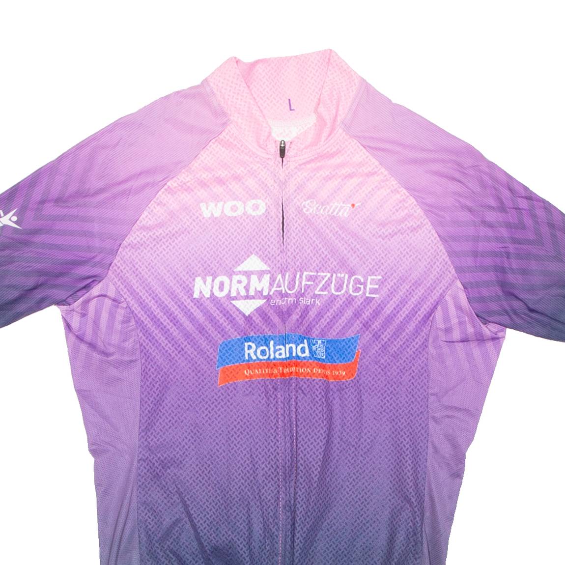 Cycling Womens Jersey Purple Full Zip L