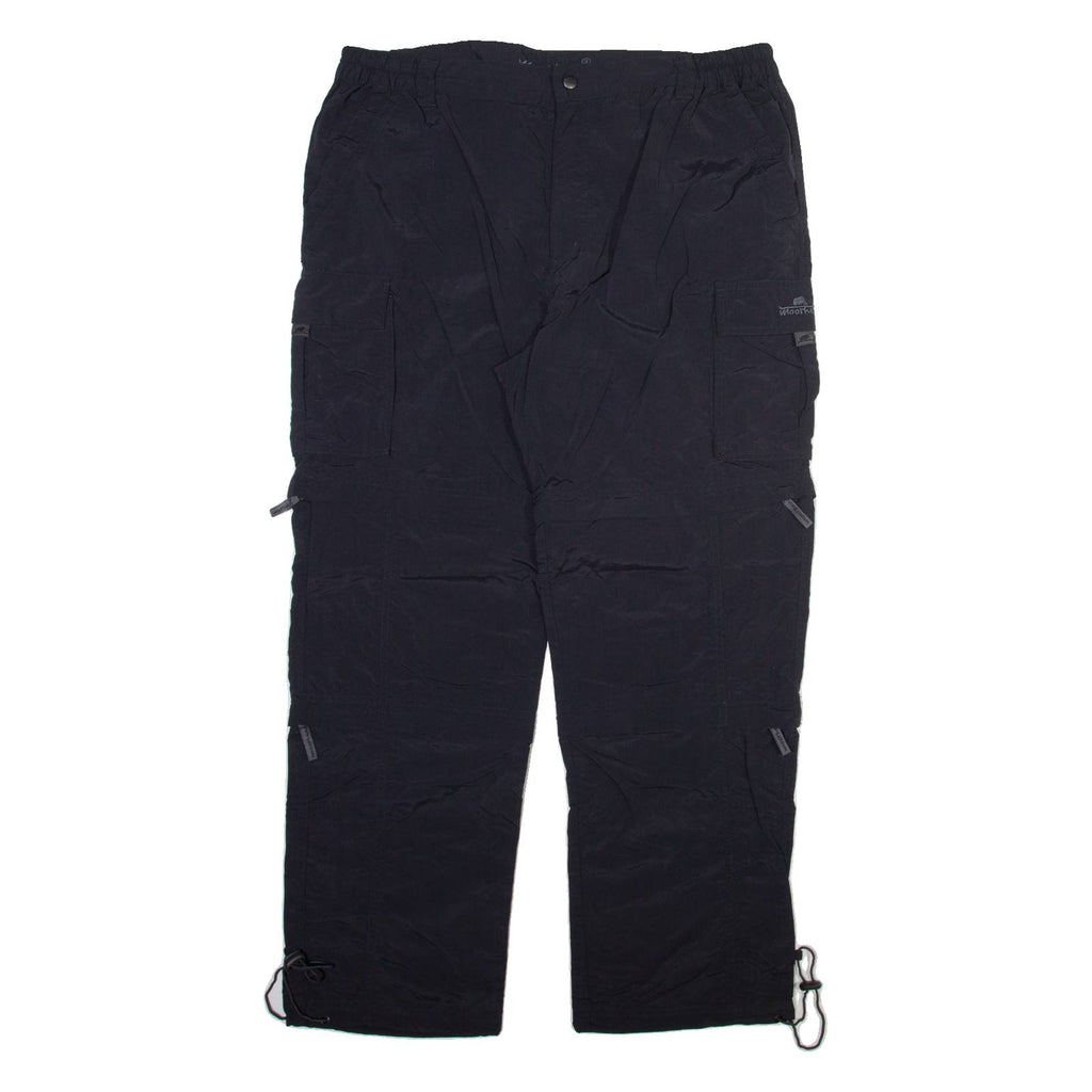 MOORHEAD Detachable Legs Mens Trousers Black Relaxed Straight Nylon W36 L29
