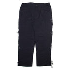 MOORHEAD Detachable Legs Mens Trousers Black Relaxed Straight Nylon W36 L29