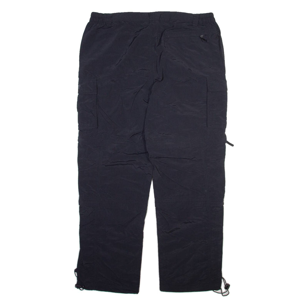 MOORHEAD Detachable Legs Mens Trousers Black Relaxed Straight Nylon W36 L29
