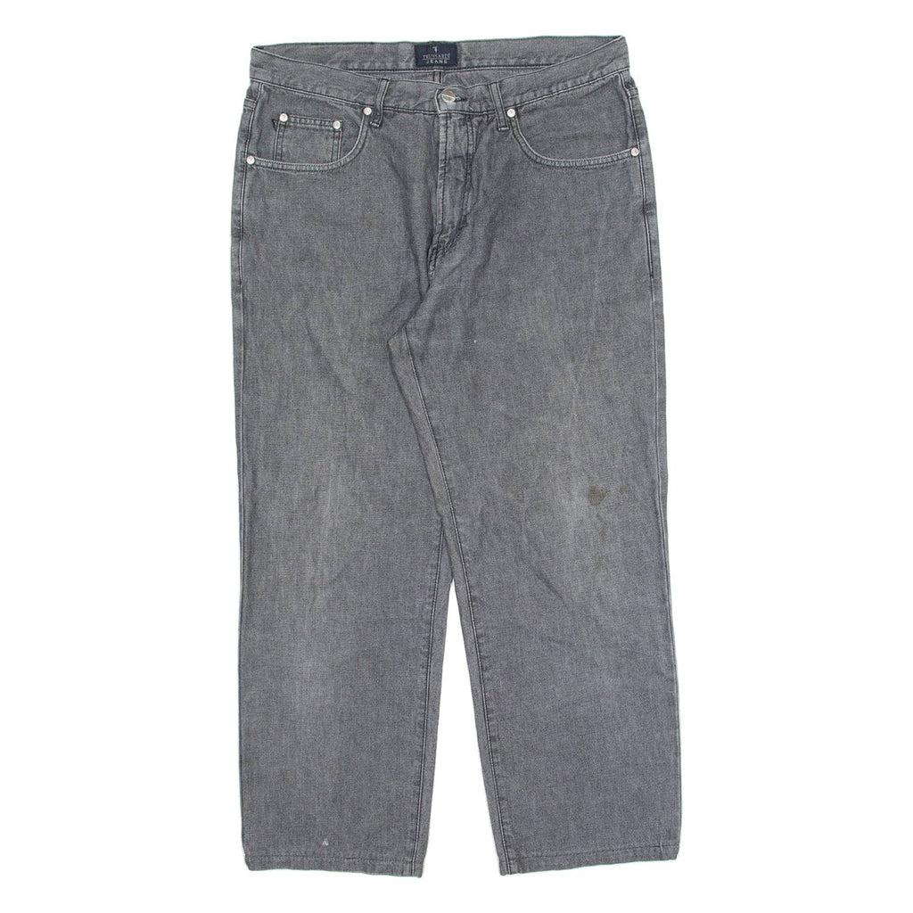 TRUSSARDI JEANS Mens Jeans Grey Regular Straight W34 L26