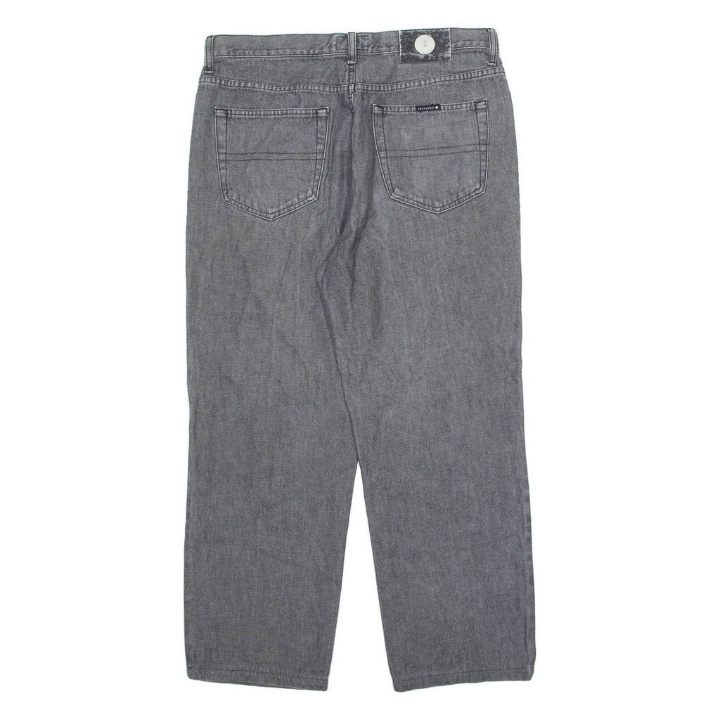 TRUSSARDI JEANS Mens Jeans Grey Regular Straight W34 L26