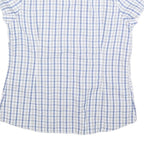 COLUMBIA Womens Blue & White Check Shirt L Lightweight Summer Casual