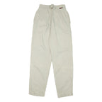 JEANS CLUB Womens Cotton Blend Beige Regular Fit Straight Trousers W24 L29