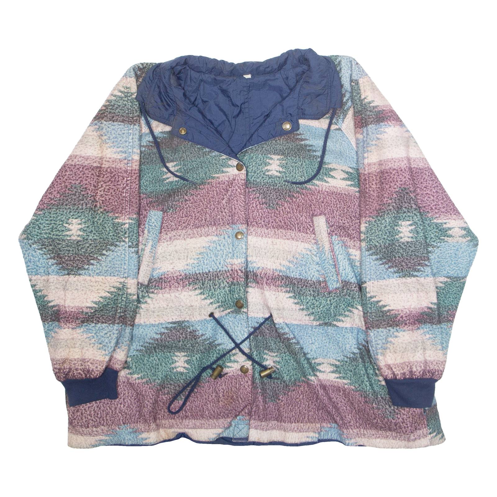 Womens Jacket Pink Crazy Pattern XL