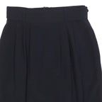 MAX MARA Womens Black Pencil Knee Length Wool Skirt Belted Zip UK 16 Classic