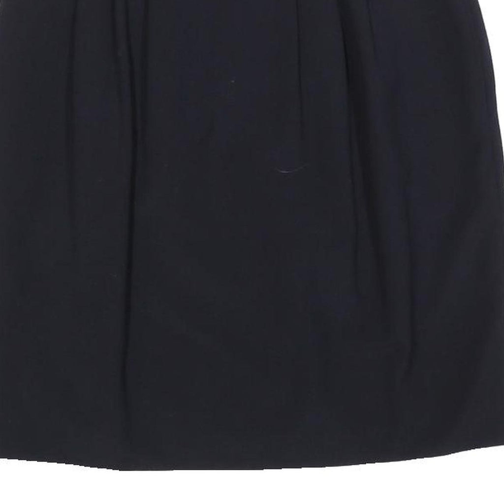 MAX MARA Womens Black Pencil Knee Length Wool Skirt Belted Zip UK 16 Classic