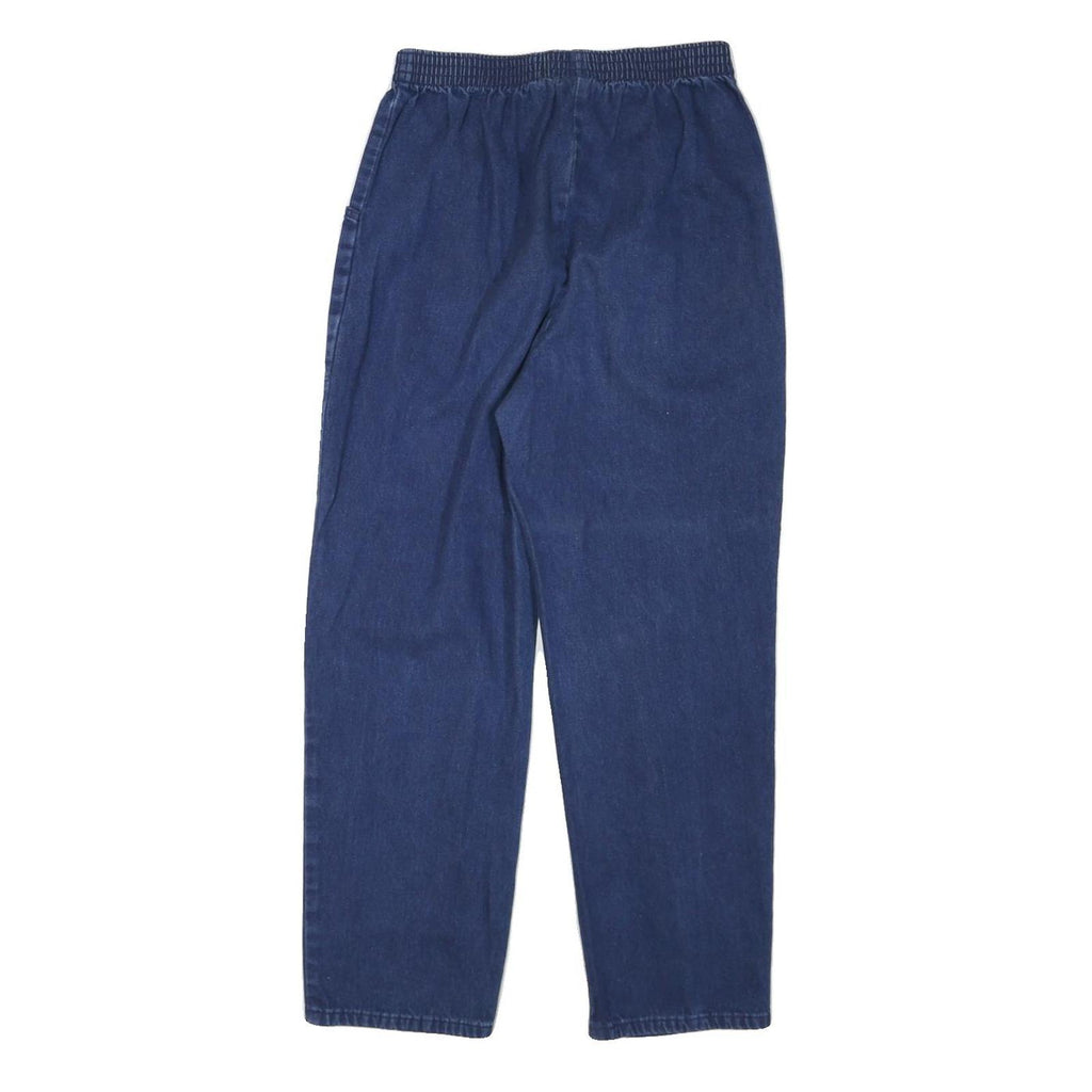 CLASSIC ELEMENTS Womens Relaxed Blue Denim Jeans W26 L27 Elastic Waistband