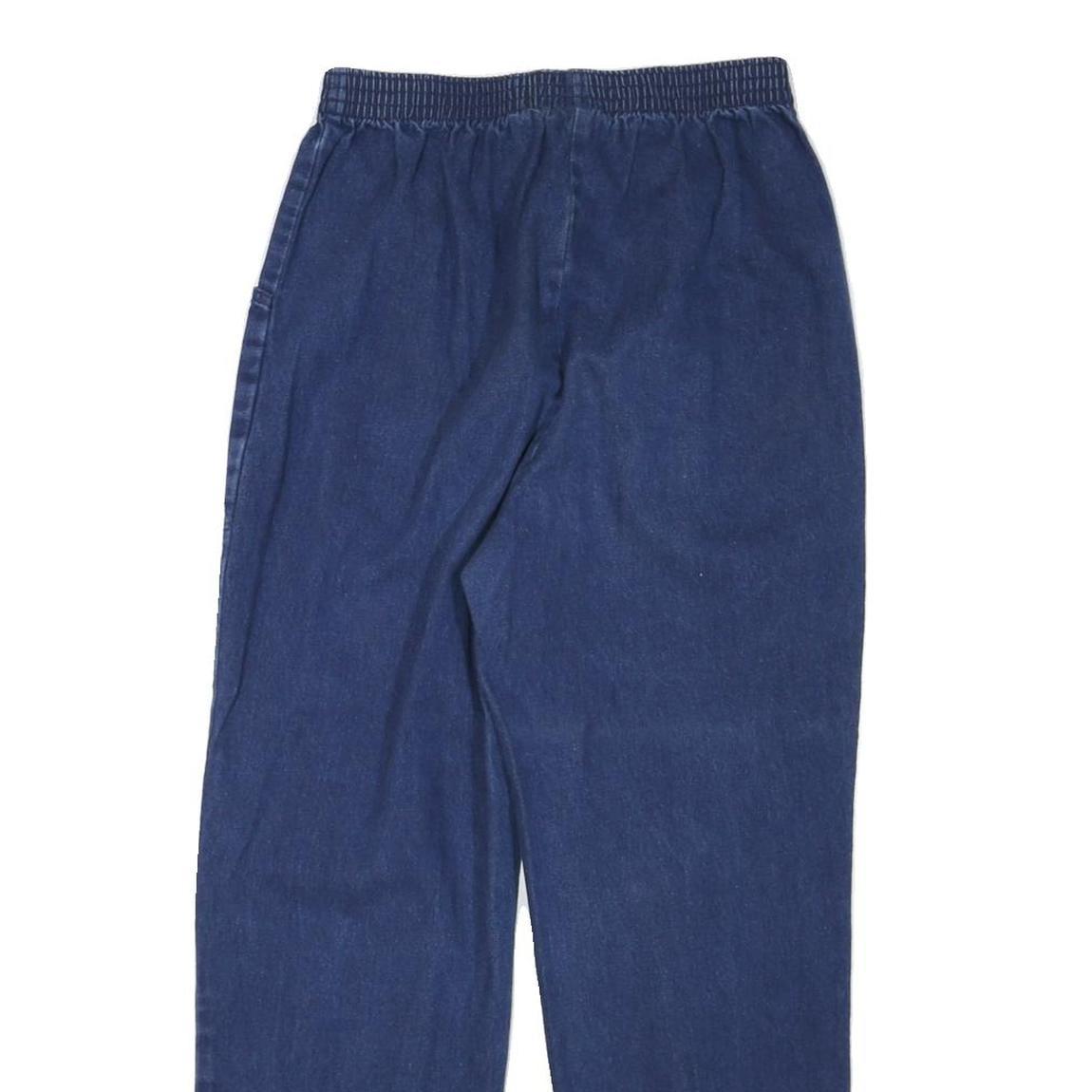 CLASSIC ELEMENTS Womens Relaxed Blue Denim Jeans W26 L27 Elastic Waistband