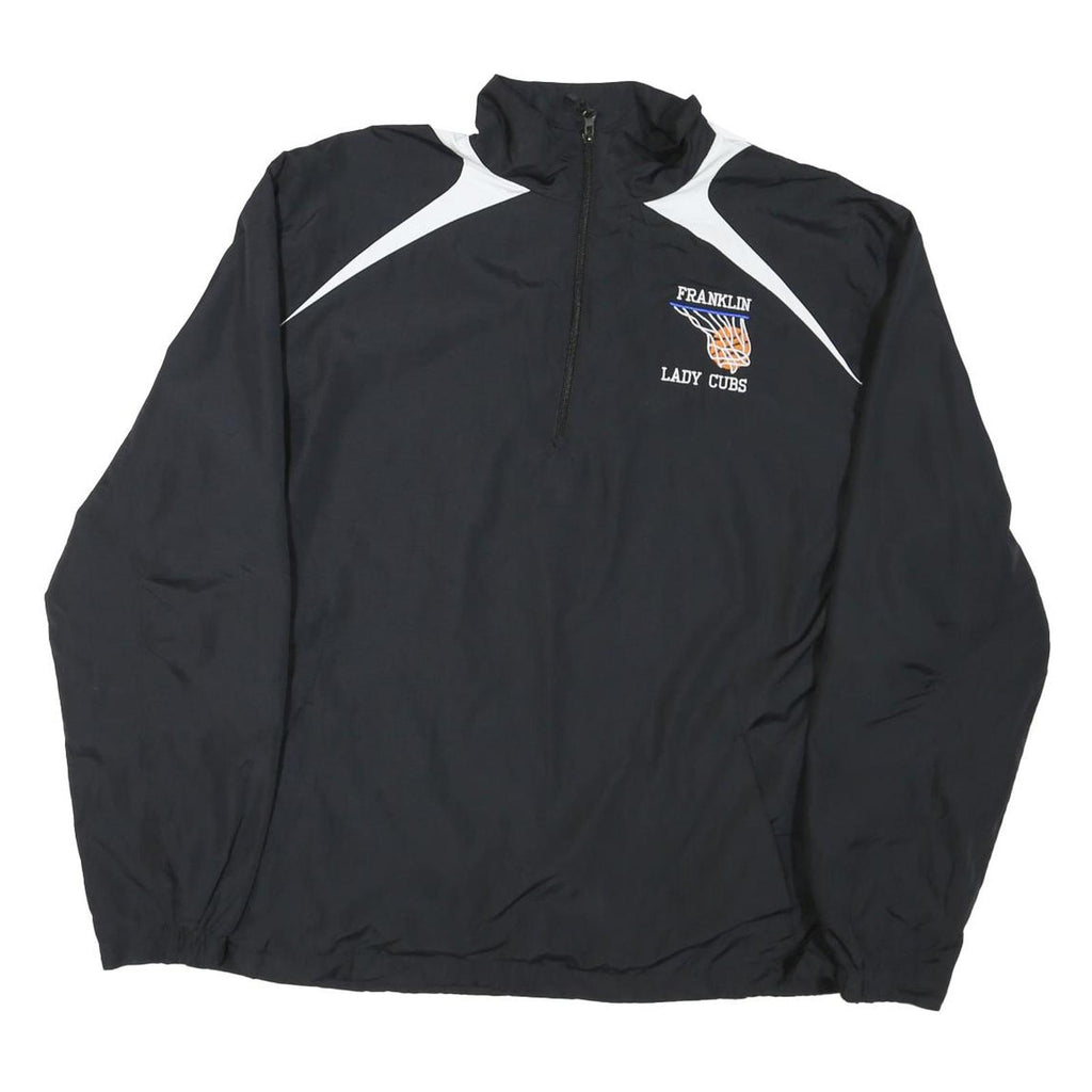 SPORT TEK Womens Black & White Franklin Lady Cubs Zip Jacket L Nylon Sportswear