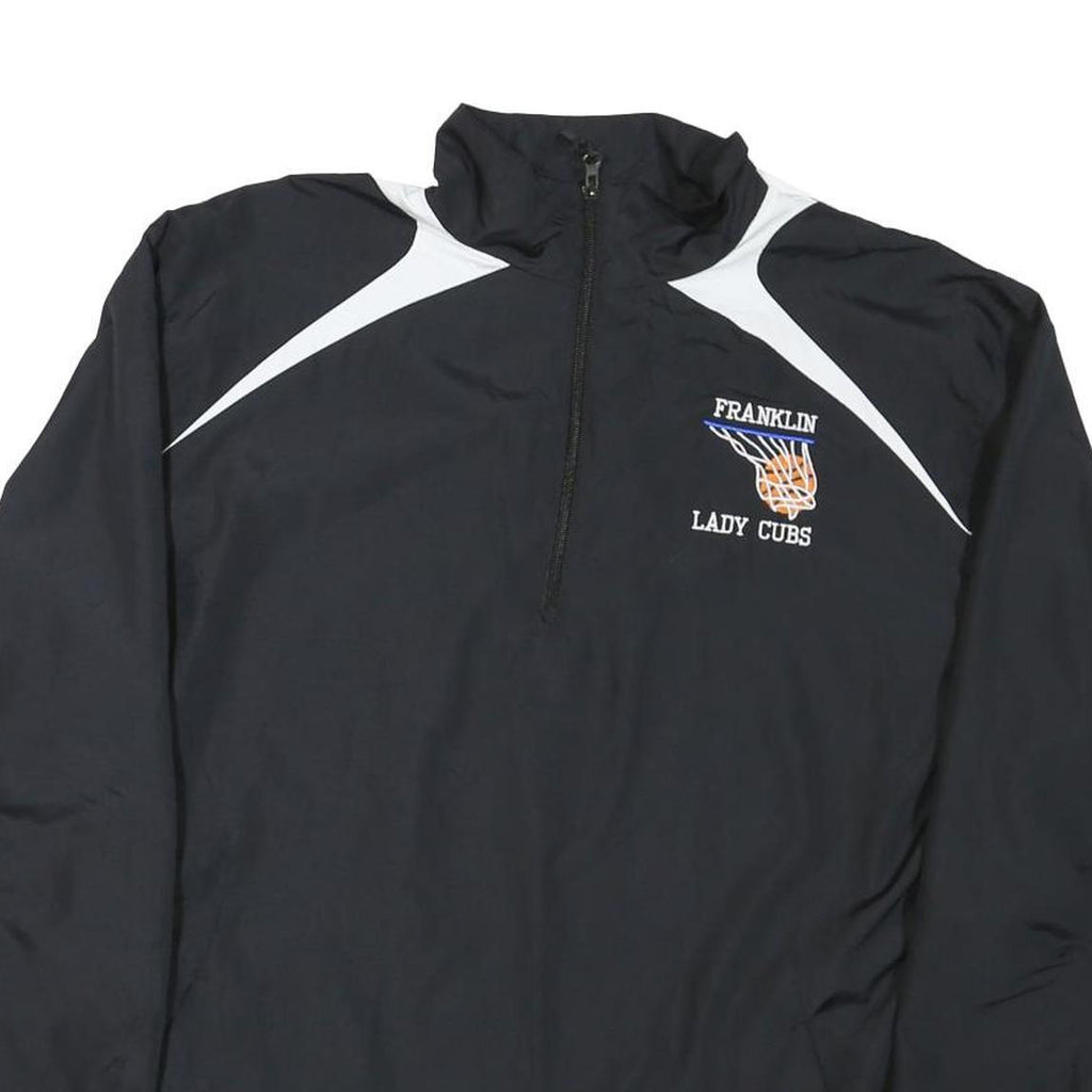 SPORT TEK Womens Black & White Franklin Lady Cubs Zip Jacket L Nylon Sportswear