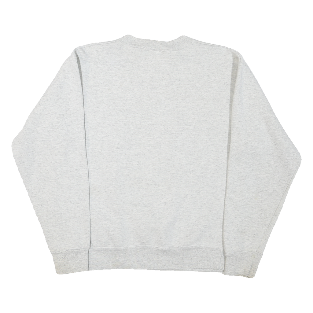 Mens Grey Wisconsin Rose Bowl Graphic T-Shirt M Long Sleeve Crew Neck Cotton