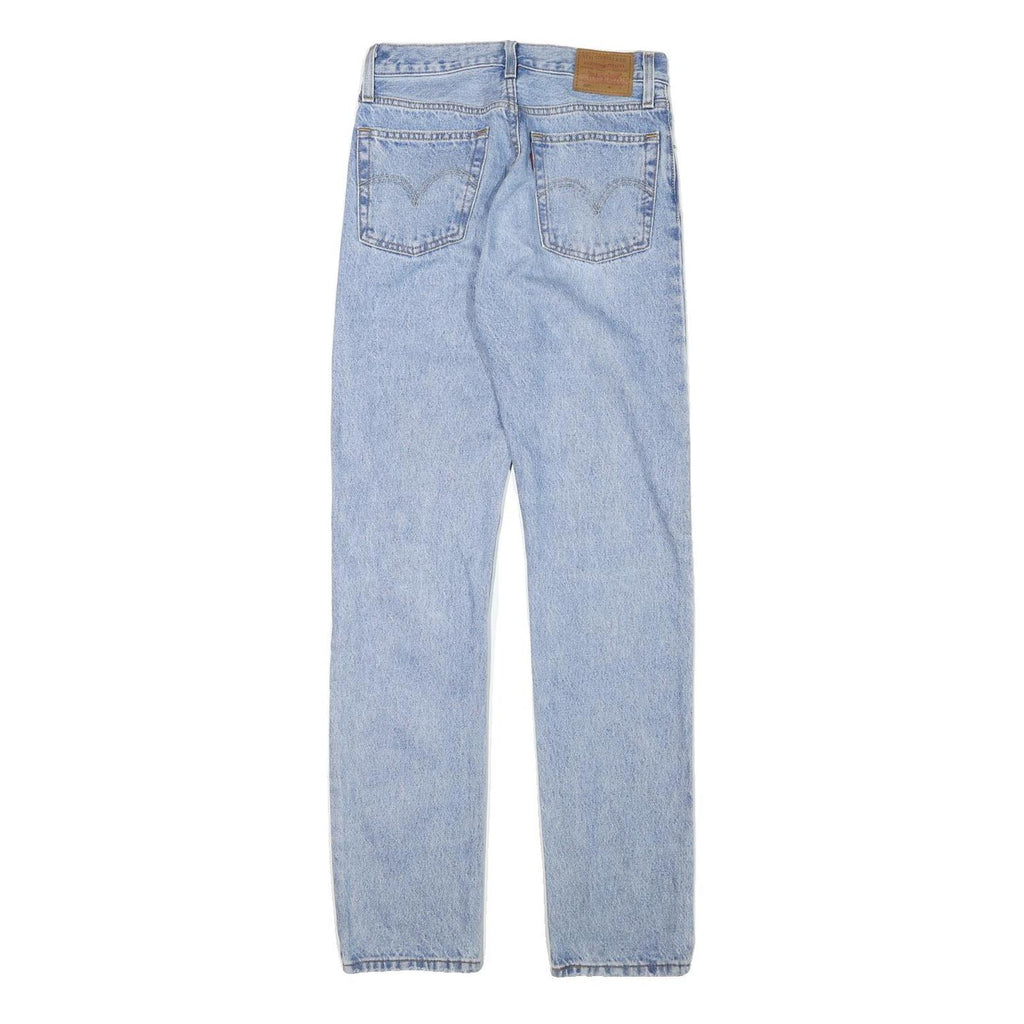 LEVI'S 501 Womens Jeans Blue Regular Straight Denim Light W26 L31 Classic Fit