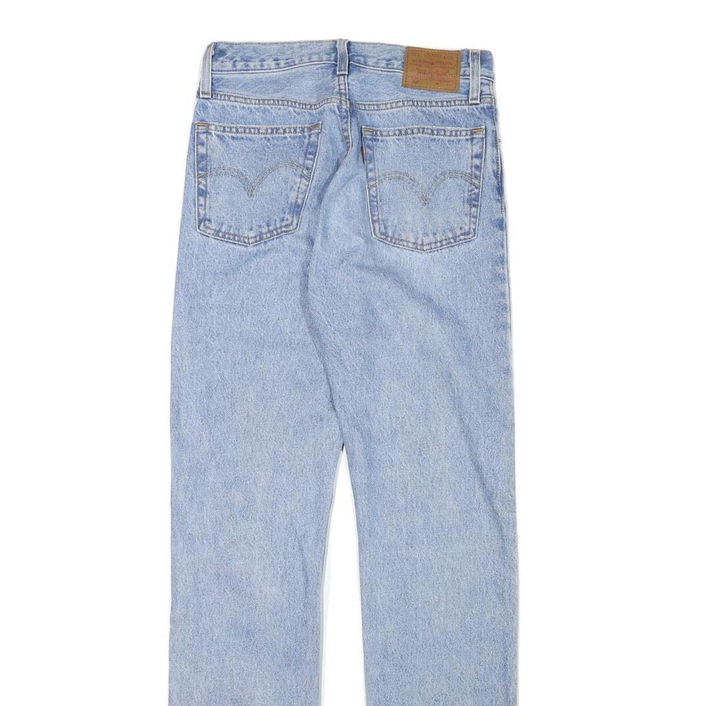 LEVI'S 501 Womens Jeans Blue Regular Straight Denim Light W26 L31 Classic Fit