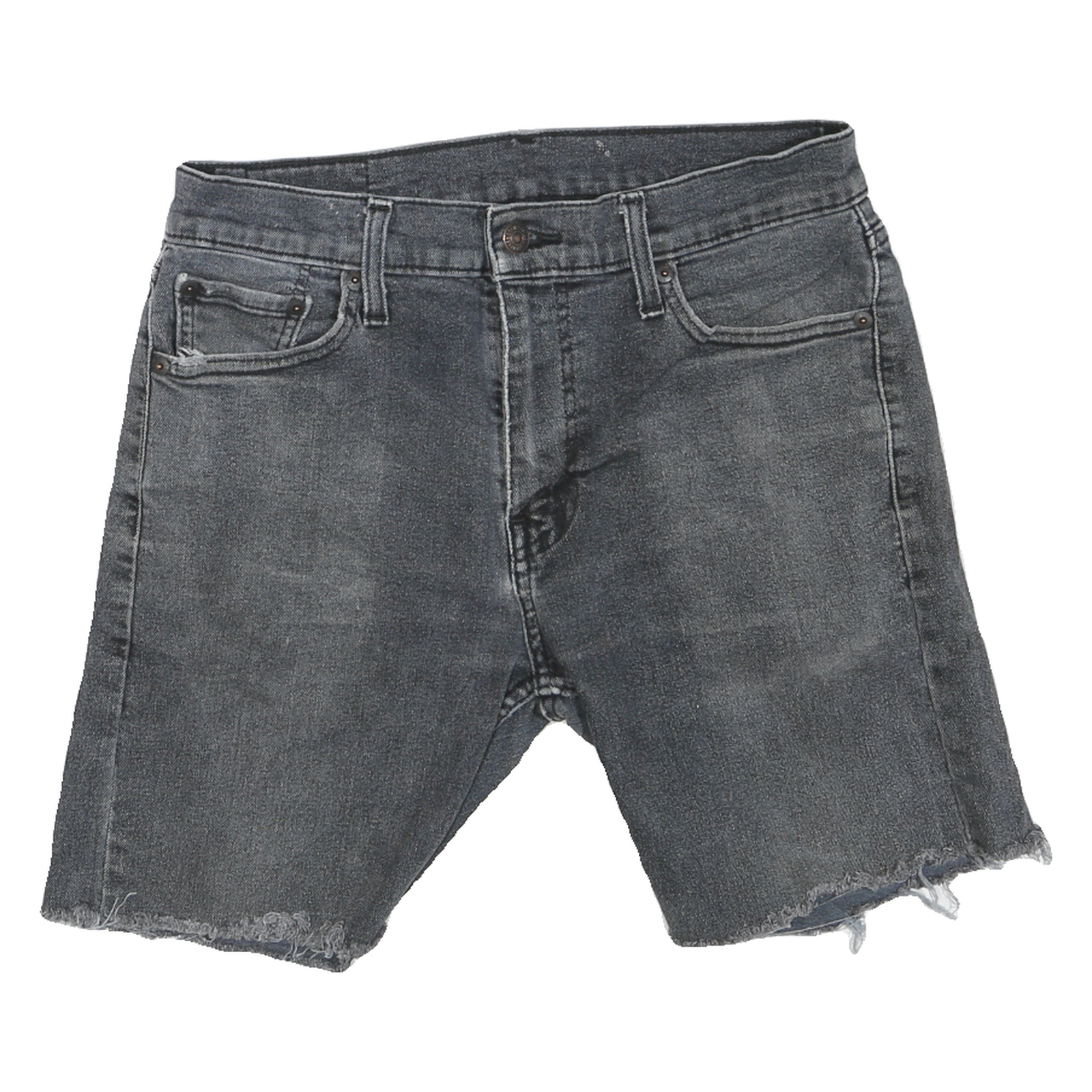 LEVI'S Mens Shorts Blue Denim Cut-Off M W30 Frayed Hem Casual Summer