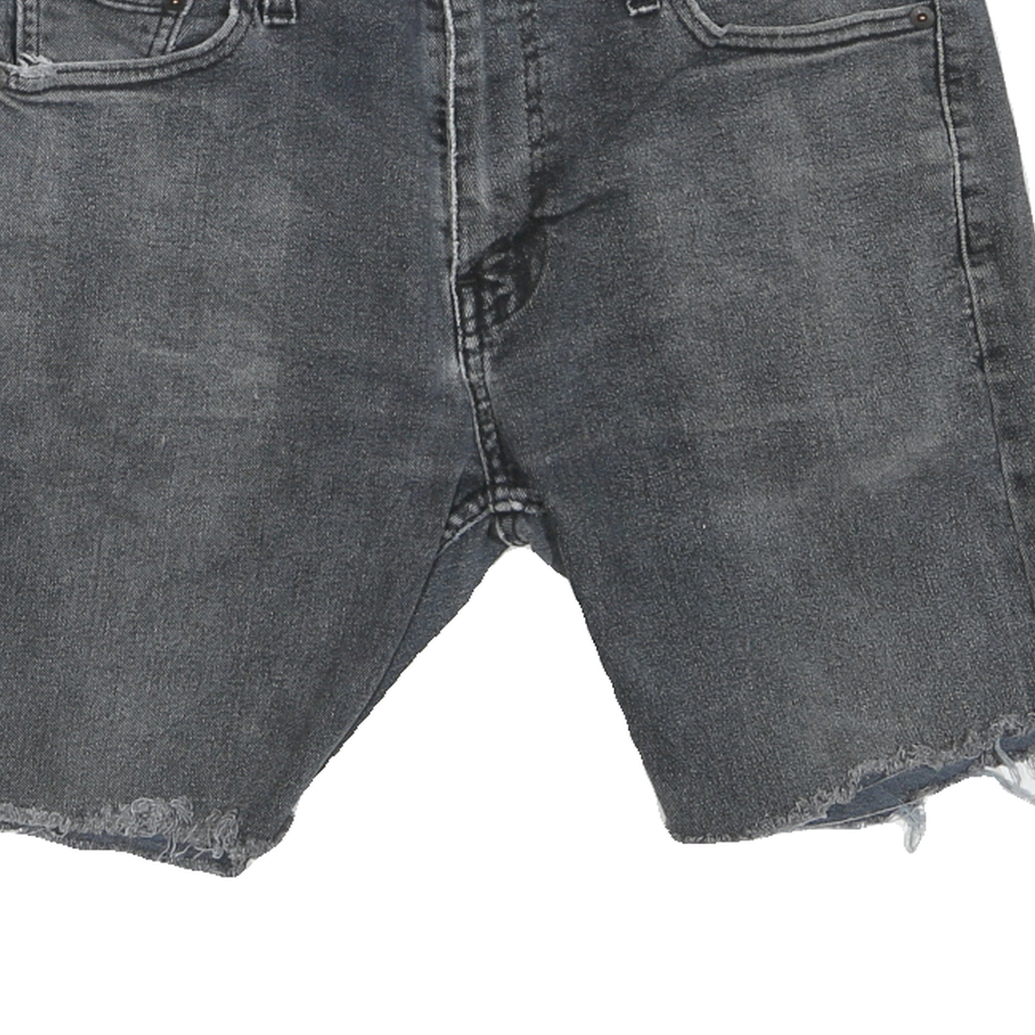 LEVI'S Mens Shorts Blue Denim Cut-Off M W30 Frayed Hem Casual Summer