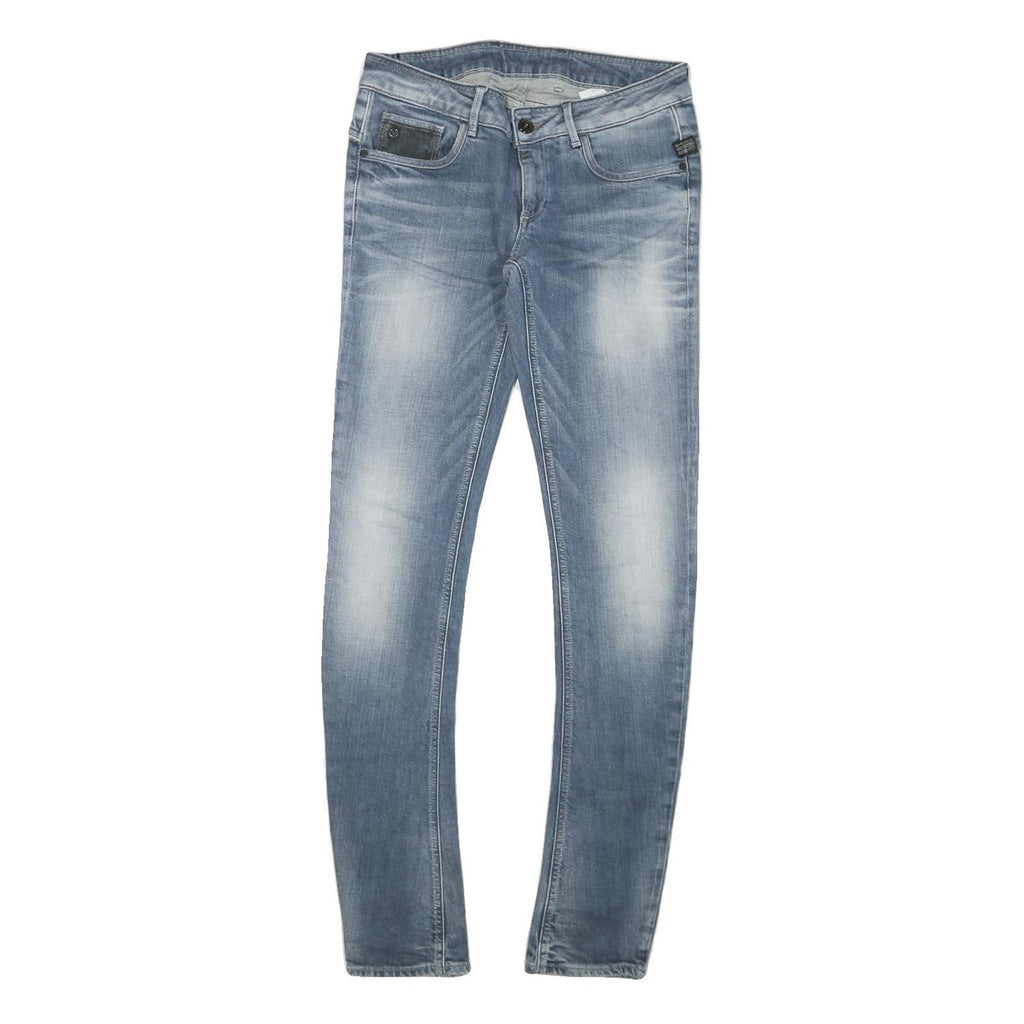 G-STAR Mens Slim Blue Denim Light Wash Jeans W29 L32 Zip Closure