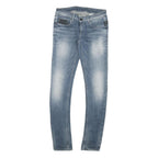 G-STAR Mens Slim Blue Denim Light Wash Jeans W29 L32 Zip Closure