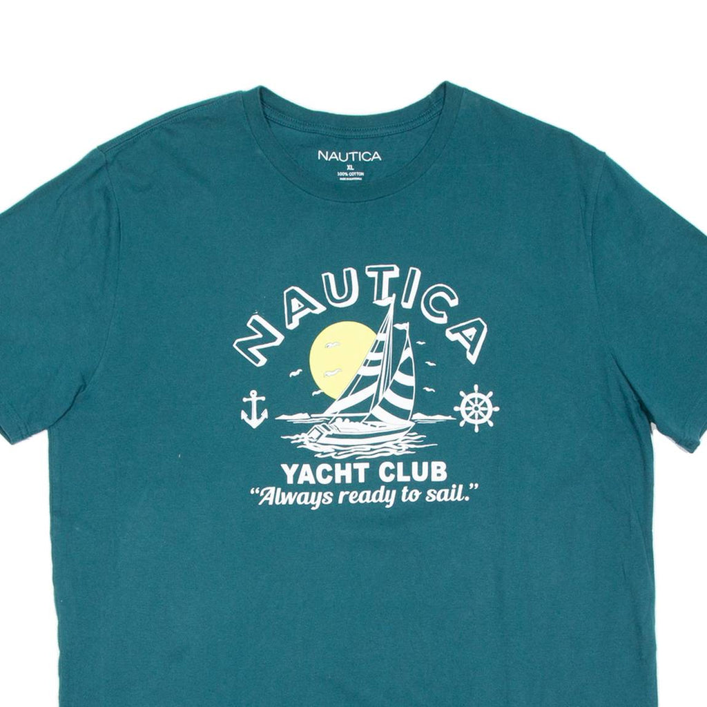 NAUTICA Mens T-Shirt Green XL