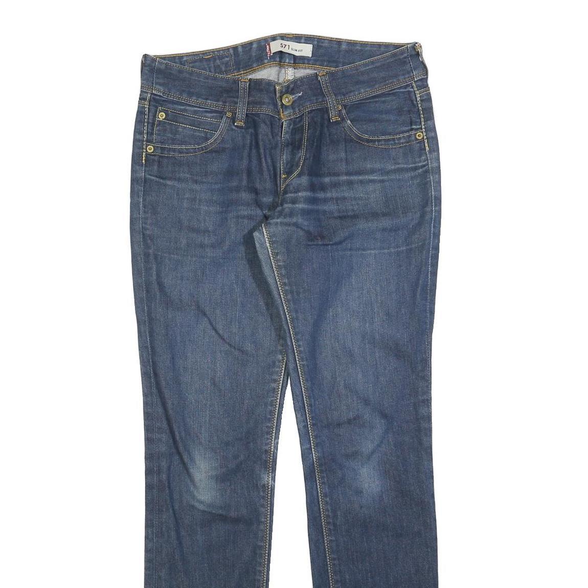 LEVI'S 517 Straight Womens Jeans Blue Regular Straight Denim Medium W30 L32