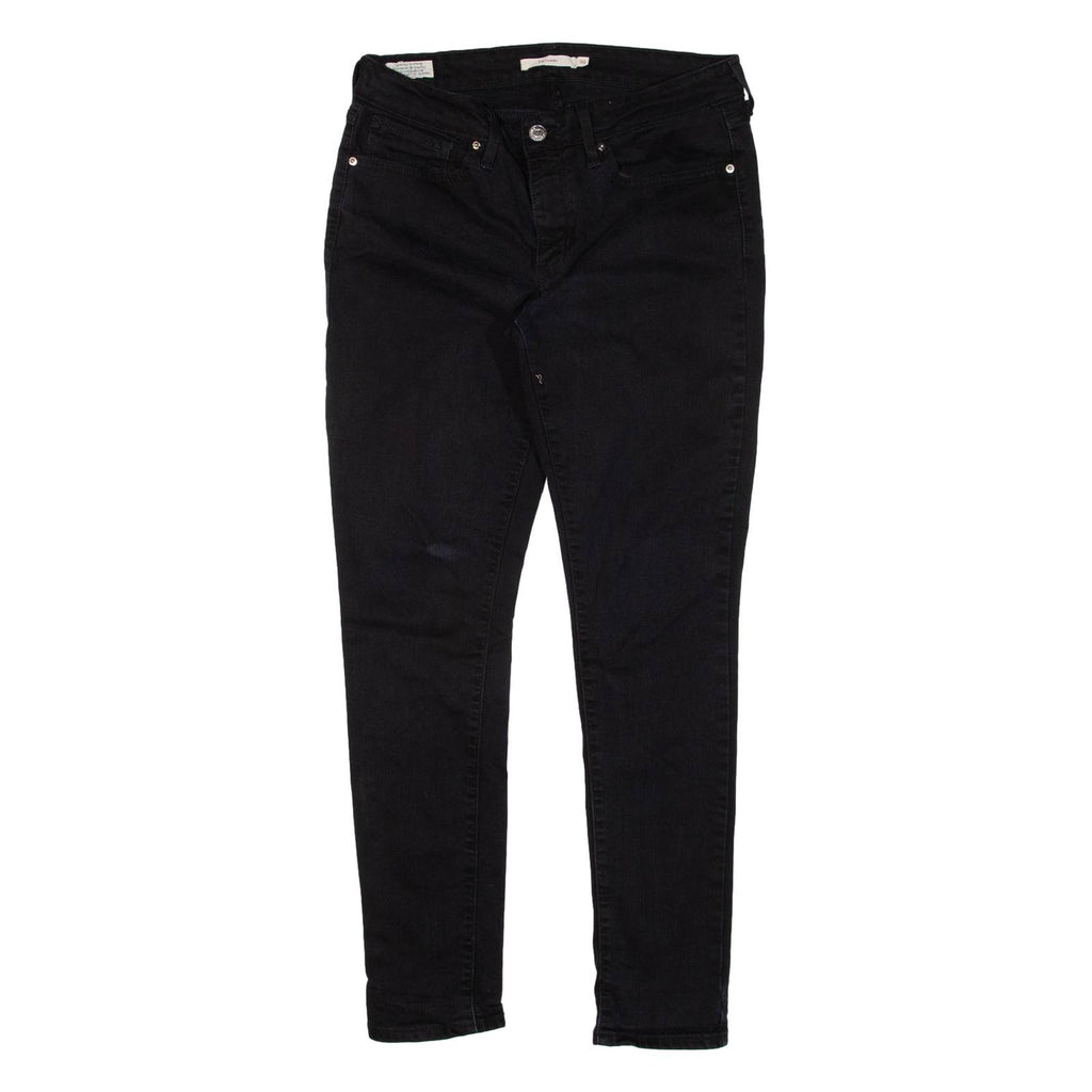 LEVI'S 711 BIG E Womens Trousers Black Slim Skinny W30 L27