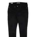 LEVI'S 711 BIG E Womens Trousers Black Slim Skinny W30 L27